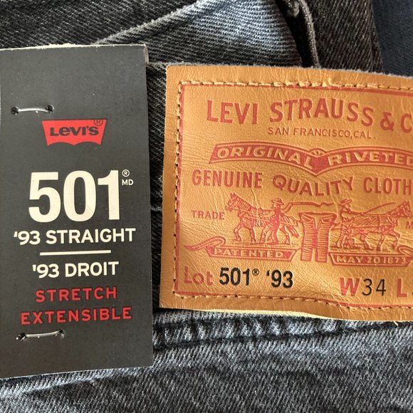 Levi's 501's Straight Stretch - Picture 3 of 4